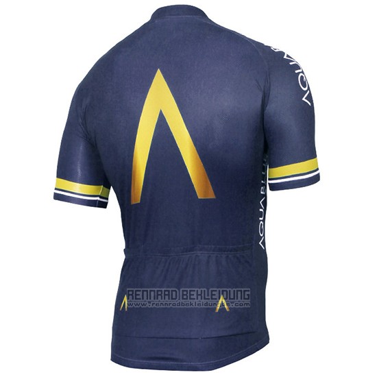 2017 Fahrradbekleidung Aqua Blue Trikot Kurzarm und Tragerhose